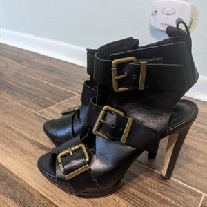 Diesel brand high heels - black genuine leather